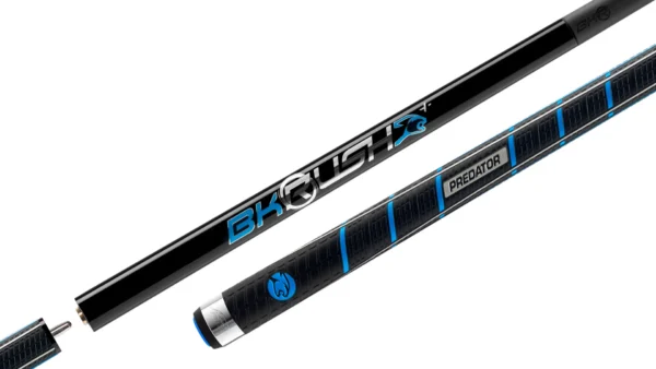 Predator BK Rush + Jump/Break Cue - Sport Wrap, Black, Gold, Red, White, Blue
