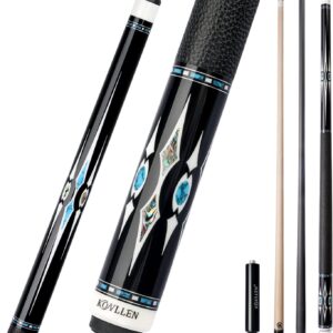 KONLLEN Carbon Fiber Pool Cue Stick Professional Cues Full Carbon Technology Low Deflection Billiard Cue Stick,12.5mm,147cm